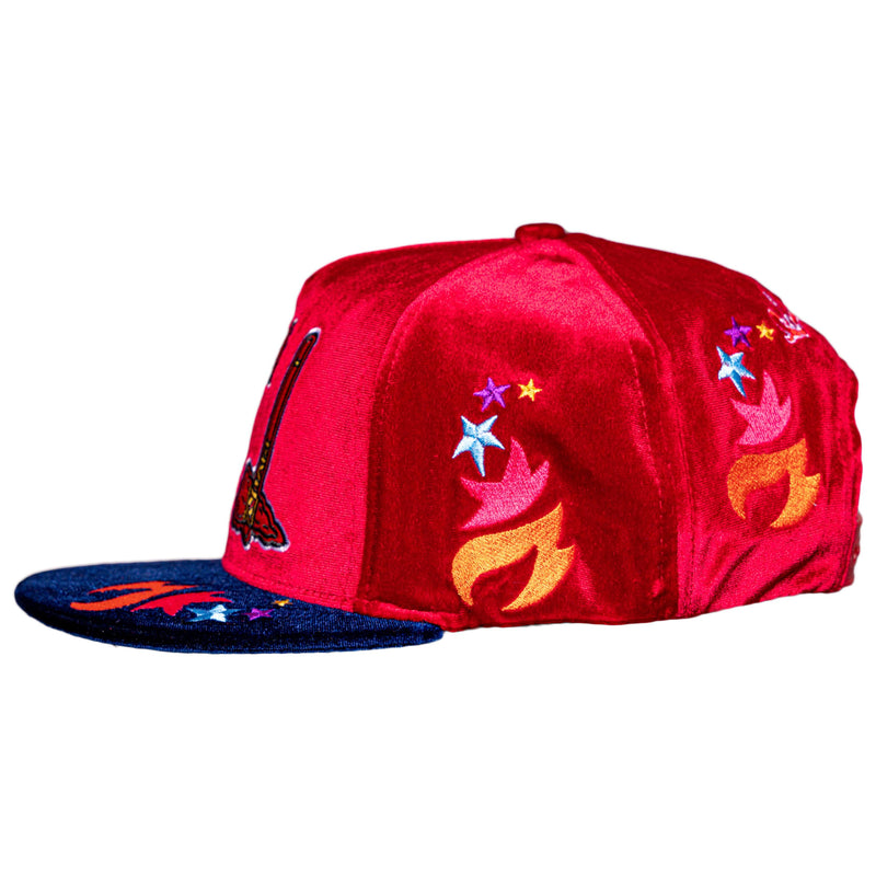 TOMAHAWK CHAMPS HAT-RED VELVET