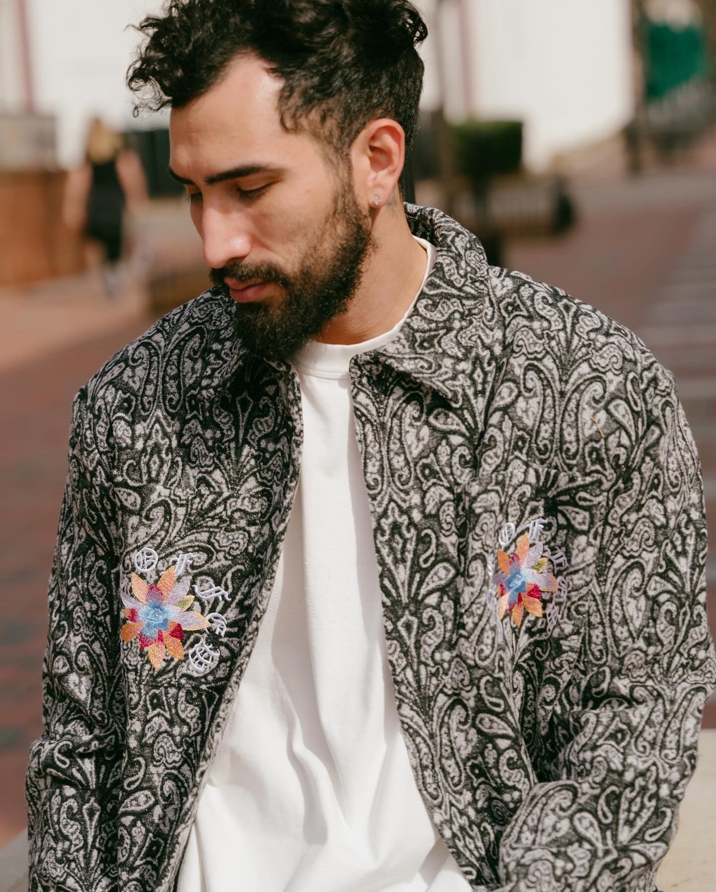 SMPL CACTUS BLOSSOM FLANNEL - Black Paisley – SMPL ind.