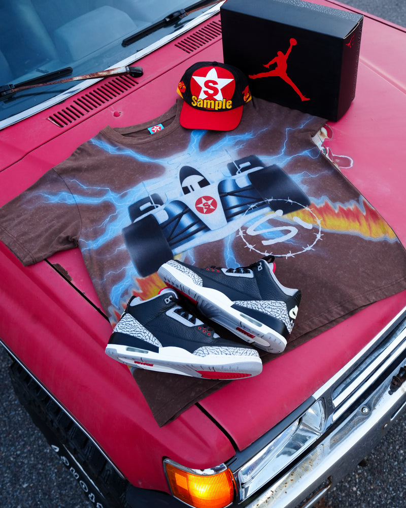 "Pit Crew" Tee - Brown