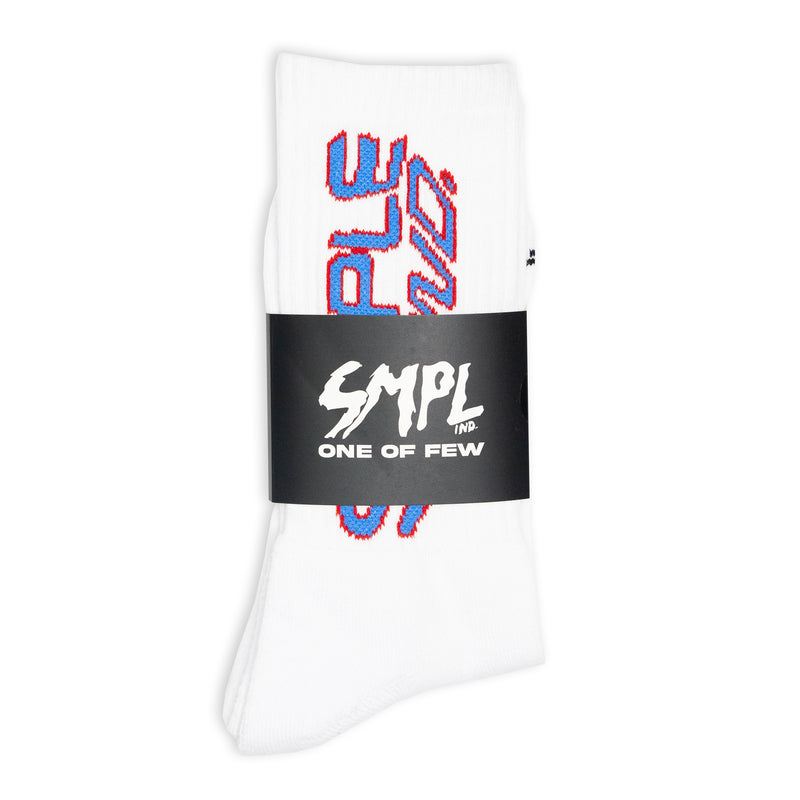 SMPL Minx Socks - White/Blue