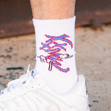 SMPL Minx Socks - White/Blue