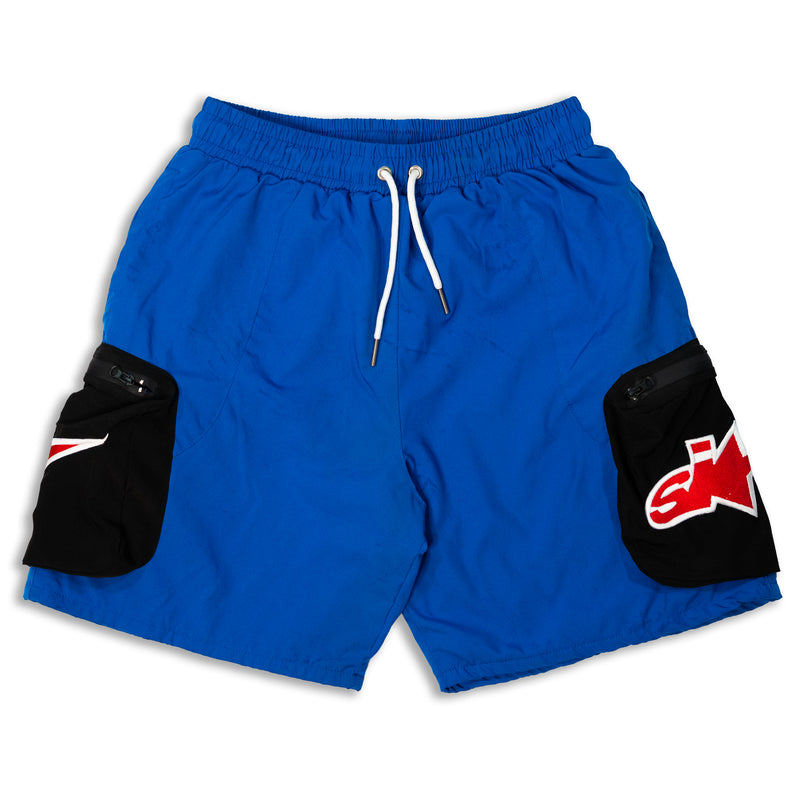 SMPL Sport Cargo Shorts - Blue