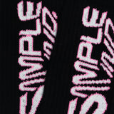 Minx Socks - Black/Pink