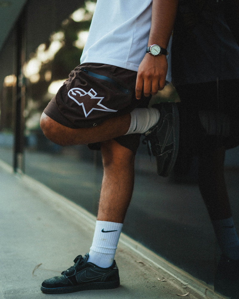 SMPL Cargo SHORTS - Brown