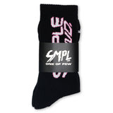 Minx Socks - Black/Pink