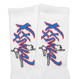 SMPL Minx Socks - White/Blue