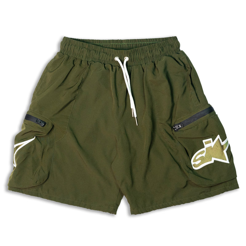 SMPL Cargo SHORTS - Green