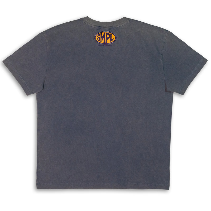 Smpl "Grand Prix" Tee - Washed Navy