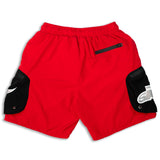 SMPL Sport Cargo Shorts - Red
