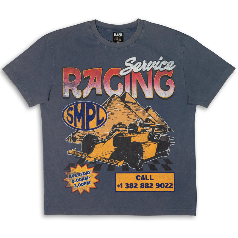 Smpl "Grand Prix" Tee - Washed Navy