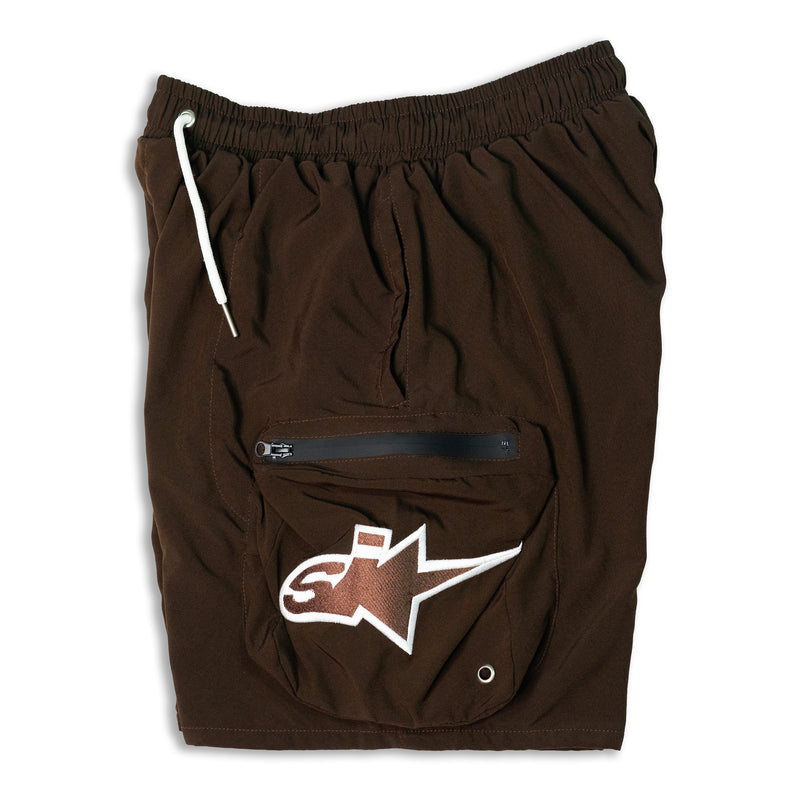 SMPL Cargo SHORTS - Brown