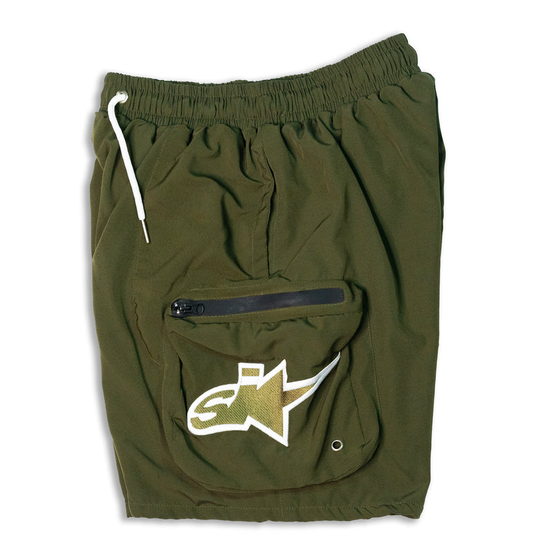 SMPL Cargo SHORTS - Green