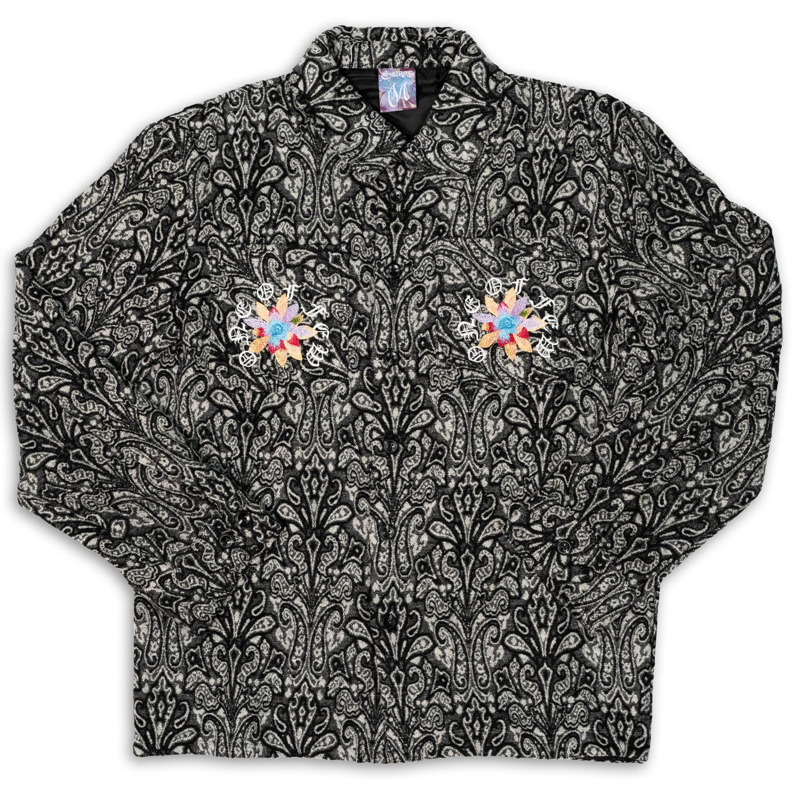 SMPL CACTUS BLOSSOM FLANNEL - Black Paisley – SMPL ind.