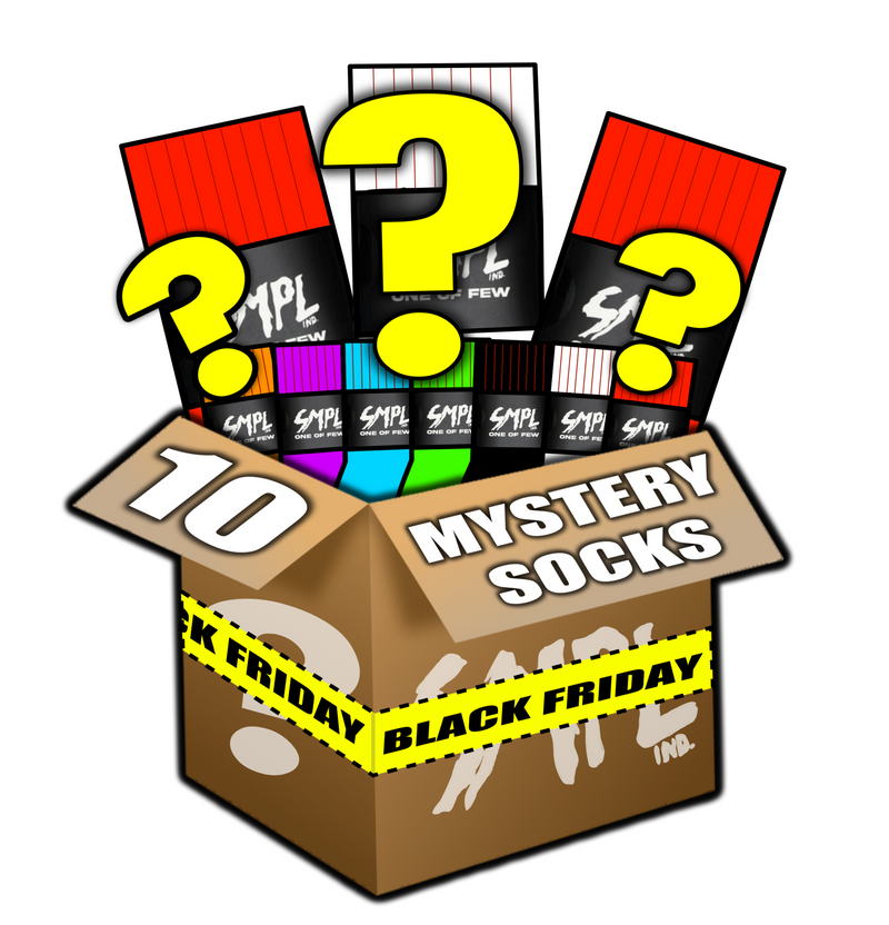 SMPL BLACK FRIDAY SOCK MYSTERY BOX (Includes 10 Pairs Of Socks)