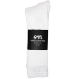 Vintage Slouch Socks - White/White