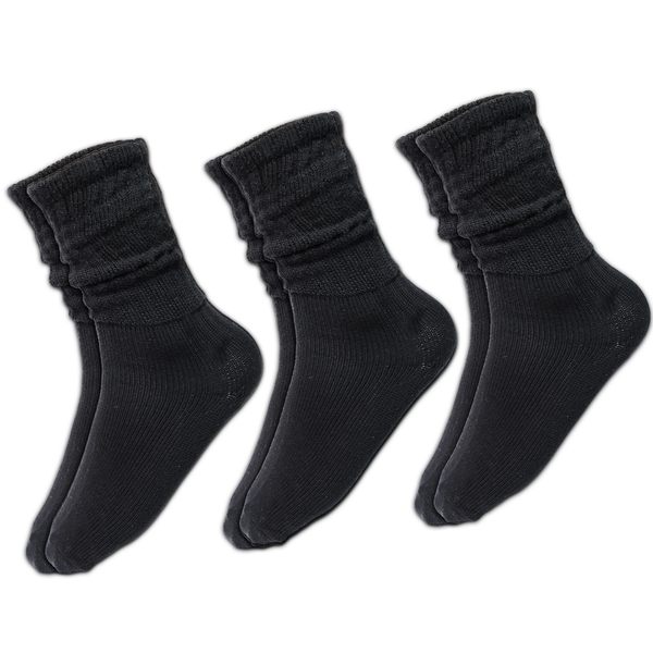 Vintage Slouch Socks - Black