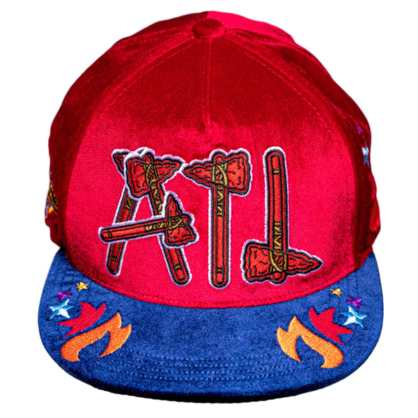 TOMAHAWK CHAMPS HAT-RED VELVET