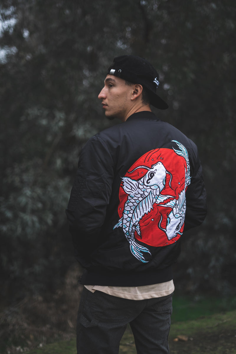 KOI BOMBER-BLACK