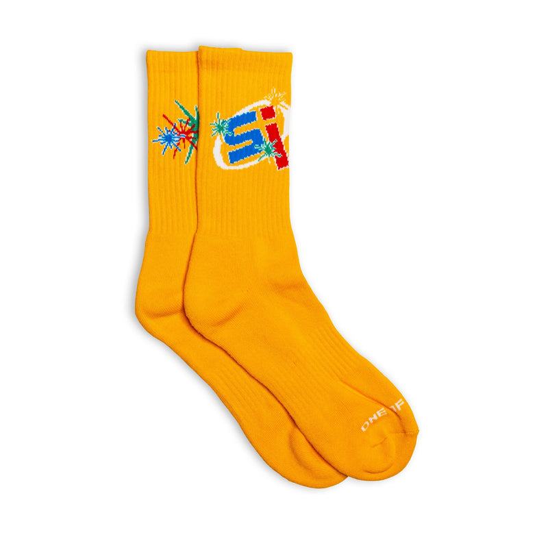 Sample Crew Sock - Yellow/Blue