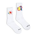 Sample Crew Sock - White/Yellow