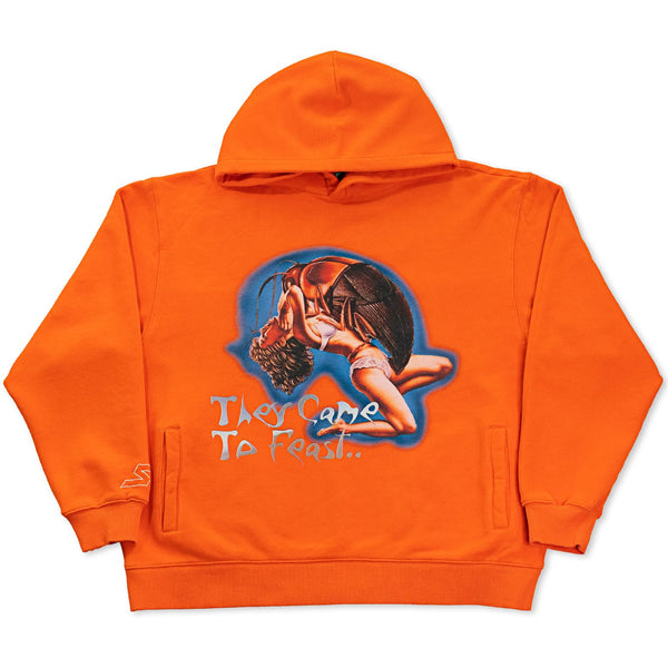 “THEY CAME TO FEAST” HOODIE - Haze Orange