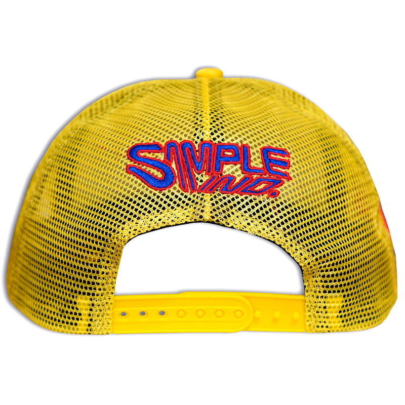 "After Hours" Trucker Hat-Yellow