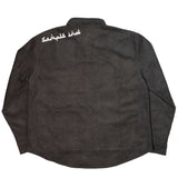 "SANZ" CORDUROY FLANNEL - CHARCOAL