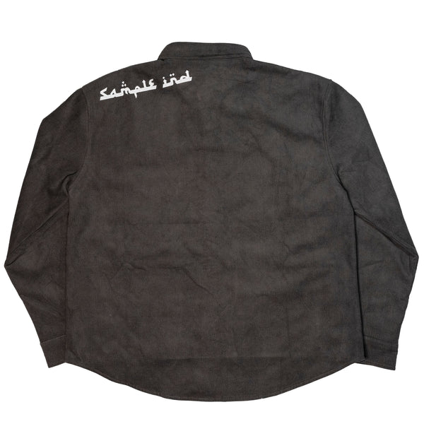 "SANZ" CORDUROY FLANNEL - CHARCOAL