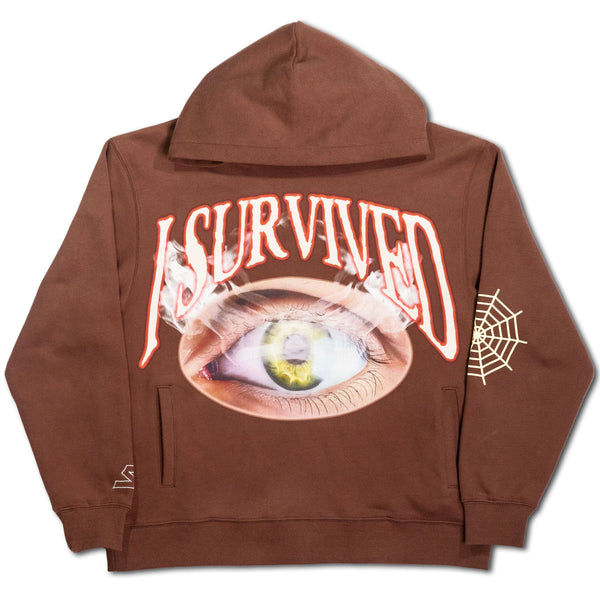 "I Survived" Hoodie - Brown