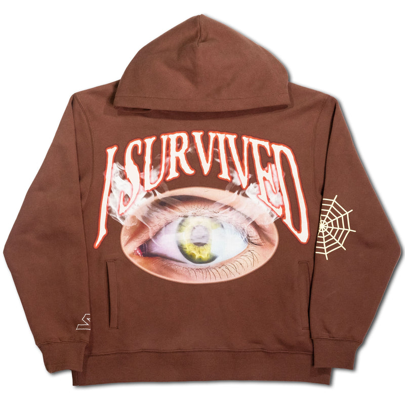 "I Survived" Hoodie - Brown