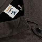 "SANZ" CORDUROY FLANNEL - CHARCOAL