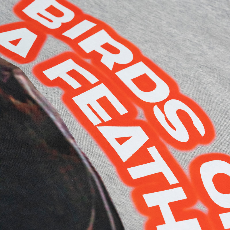 "BIRDS OF A FEATHER" TEE-GREY