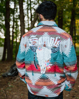 CACTUS BLOSSUM FLANNEL -  DESERT SKY