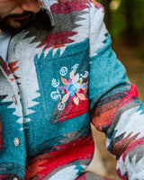 CACTUS BLOSSUM FLANNEL -  DESERT SKY
