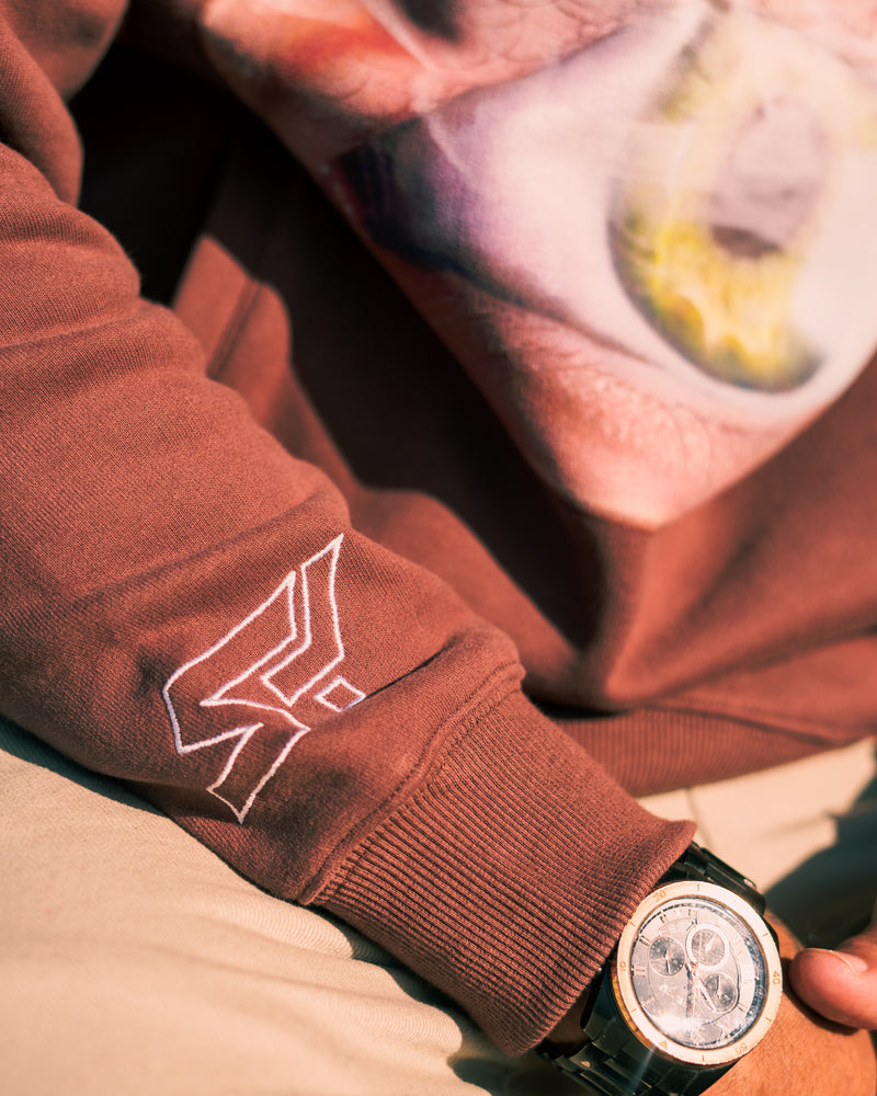 "I Survived" Hoodie - Brown