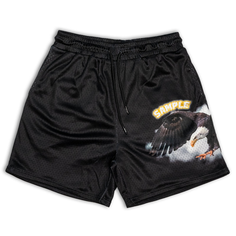 "Birds Of A Feather" Shorts-Black