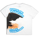 "BIRDS OF A FEATHER" TEE-WHITE