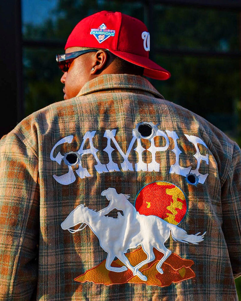 6 SHOOTER FLANNEL- BROWN/GREEN