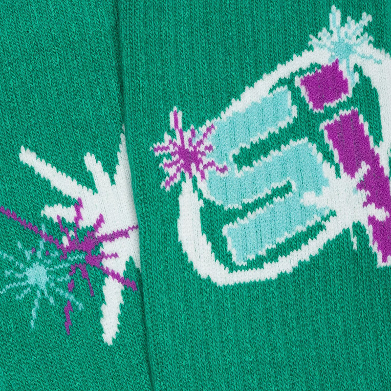 Sample CREW SOCK - GREEN/BLUE